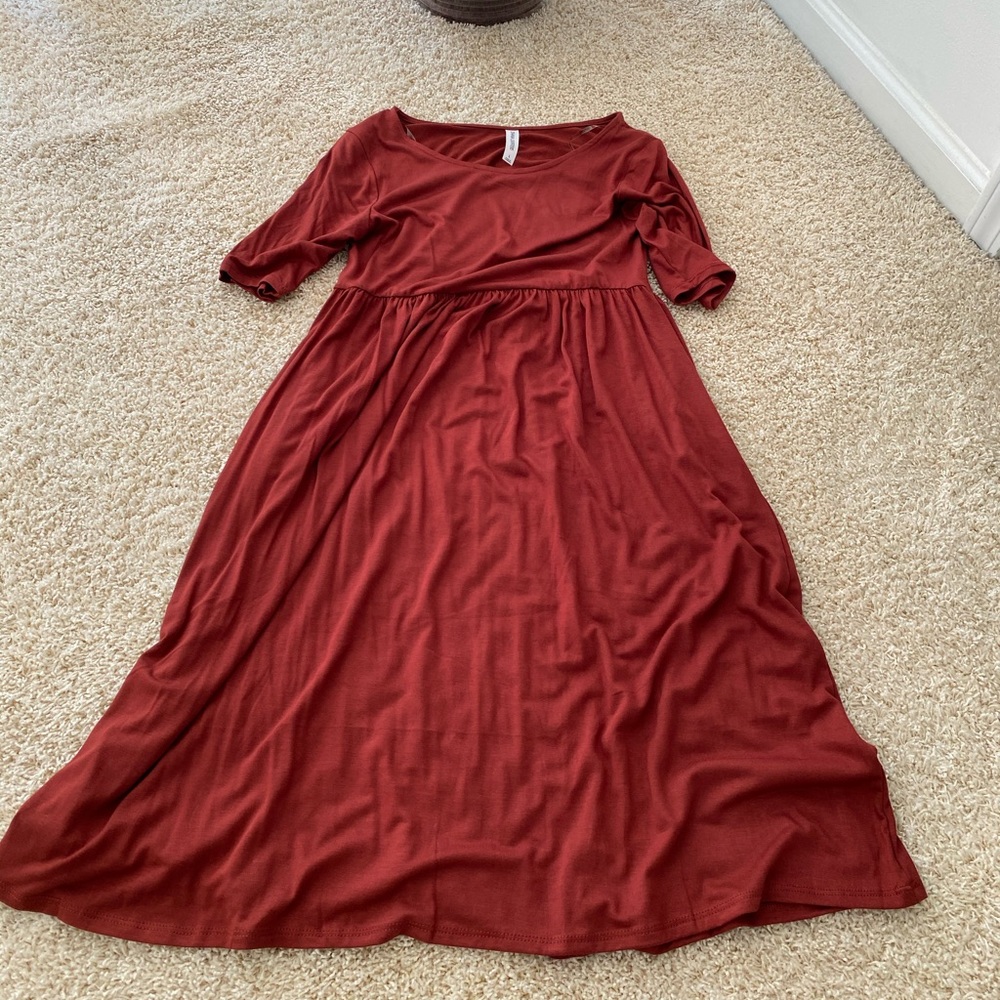 High Waist Swing Dress